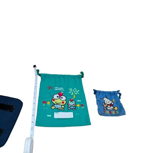 Rare Sanrio Kero Kero Keroppi Small Cloth Drawstring Bag - 8" X 9.5" Pochacco - Picture 4 of 6